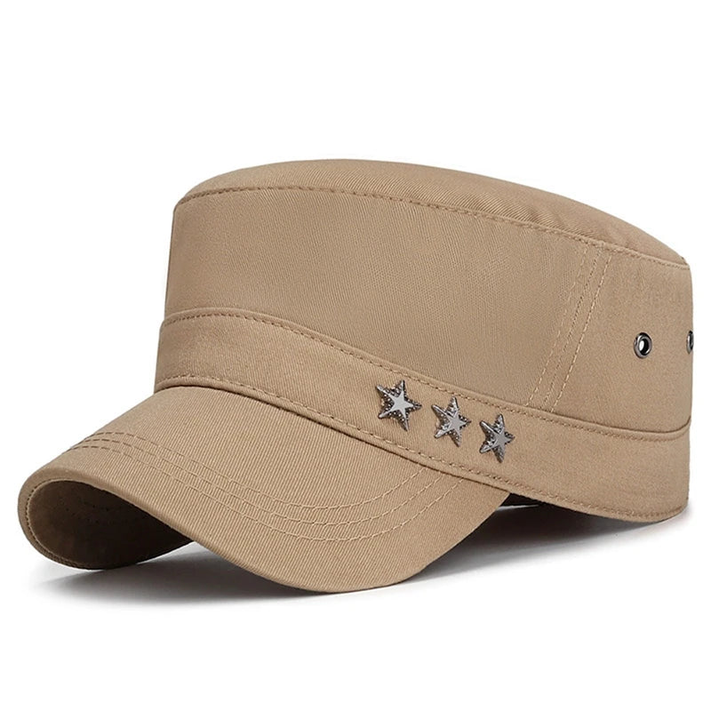 Men's Flat Cap Fashion Cotton Military Hats gorras hombre Cap For Men Snapback Cap casquette homme Male Sports Cap