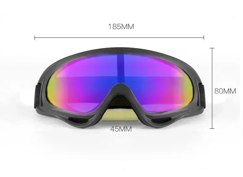 Ski Snowboard Goggles Anti-Fog Skiing Eyewear Winter Outdoor Sport Cycling Motorcycle Windproof Goggles UV Protection Sunglasses