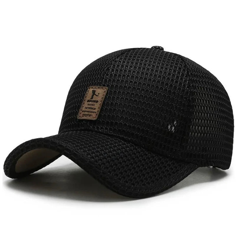 Summer Hat Men's Mesh Breathable Baseball Cap Sun Protection Hat Wholesale Outdoor Sports Cap Men's