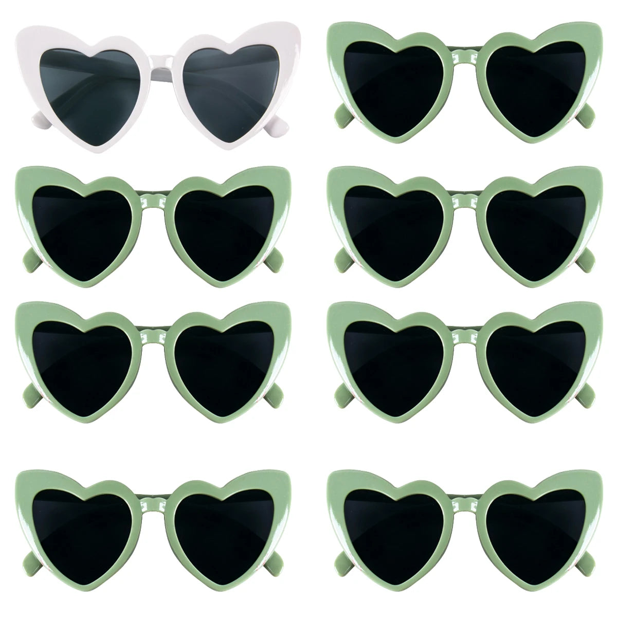 Hen Night Heart Shaped Sunglasses Women's Bachelorette Party Favors Glasses Bridal Shower Wedding Decoration Bridesmaid Gifts