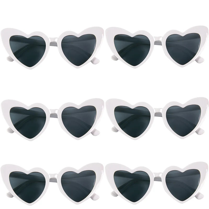Bachelorette Party Sunglasses Wedding Bridal Shower Decor Hen Party Supplies Bride To Be Bridesmaid Gift Heart Shaped Glasses