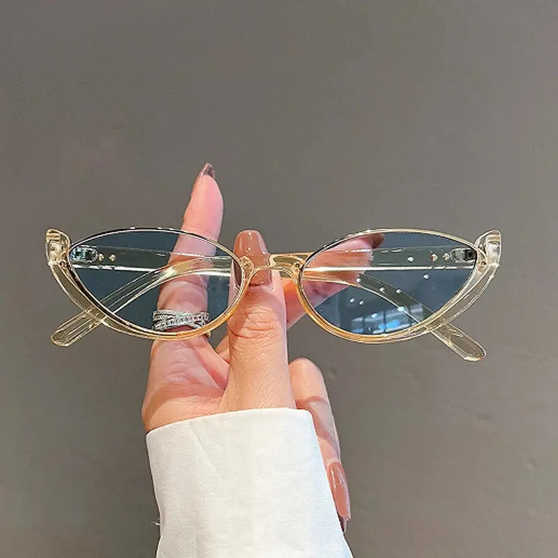 Half Frame Cat-eye Sunglasses Fashion Style Colored Women's Sunglasses Uv400