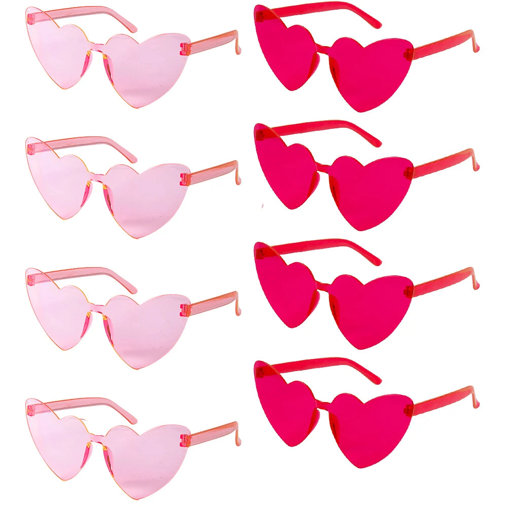 Bachelorette Party Sunglasses Wedding Bridal Shower Decor Hen Party Supplies Bride To Be Bridesmaid Gift Heart Shaped Glasses
