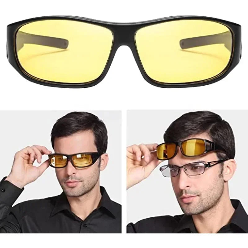 2024 Night Vision Sunglasses Car Night Driving Glasses Driver Goggles Unisex Sun Glasses UV Protection Sunglasses Eyewear Gift