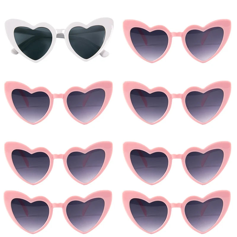 Bachelorette Party Sunglasses Wedding Bridal Shower Decor Hen Party Supplies Bride To Be Bridesmaid Gift Heart Shaped Glasses