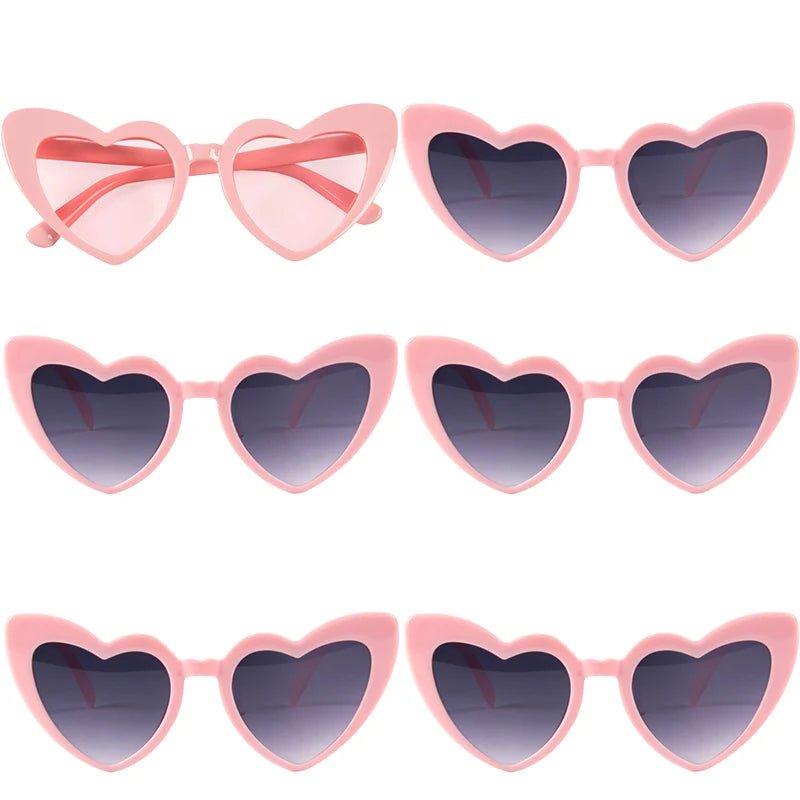 Bachelorette Party Sunglasses Wedding Bridal Shower Decor Hen Party Supplies Bride To Be Bridesmaid Gift Heart Shaped Glasses