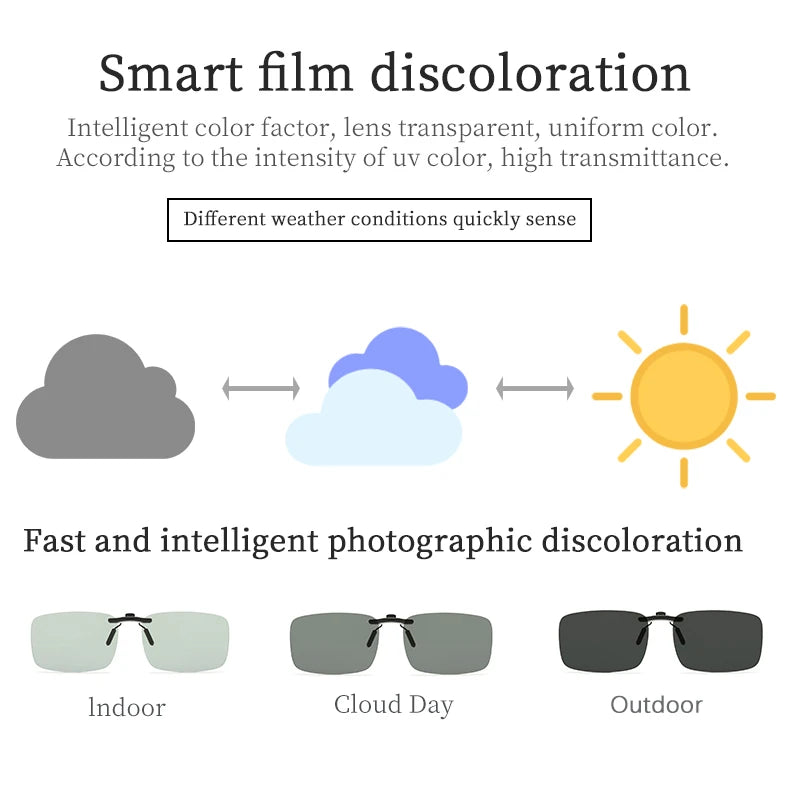 Rimless Flip Up Clip On Sunglasses Men Women Polarized Driving Fishing Cycling Night Vision Glasses Myopia Clip on Eyeglasses